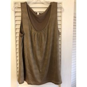 Banana republic gold metallic cami